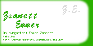 zsanett emmer business card